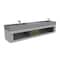 Castello Usa Amazon 84-inch Gray Vanity Set with Gray Top and Brushed Nickel Handles CB-MC-84G-BN-2056-GR - alternate 3